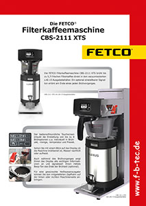 FETCO CBS-2111 XTS